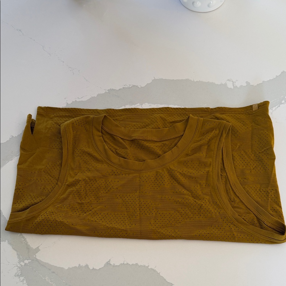 Lululemon Athletica Mustard Tank Top